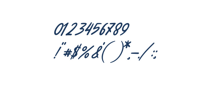 Melissa Italic Other Characters