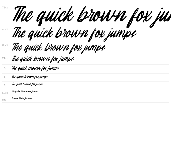 Melissa Italic Waterfall