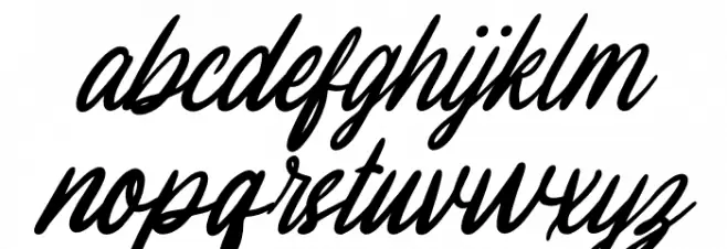 Melissa Italic Caratteri MINUSCOLO