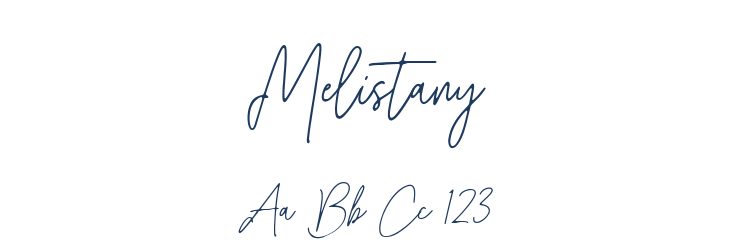 Melistany Font Preview