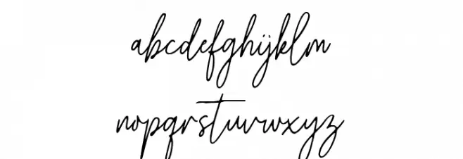 Melistany Шрифта строчной