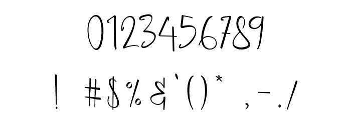 Melistoria Font OTHER CHARS