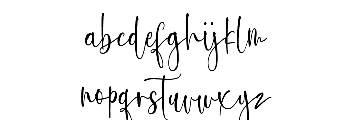 Melistoria Font LOWERCASE