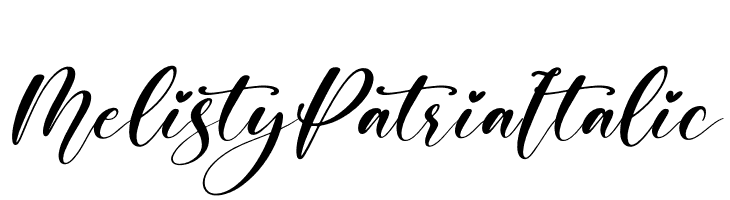 Melisty Patria Italic  免费字体下载