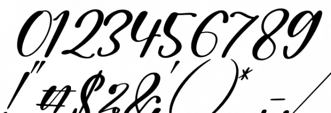 Melisty Patria Italic Font OTHER CHARS