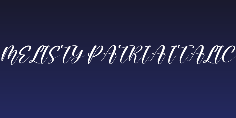 Melisty Patria Italic Social Header