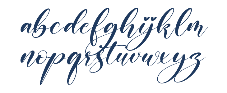 Melisty Patria Italic Lowercase