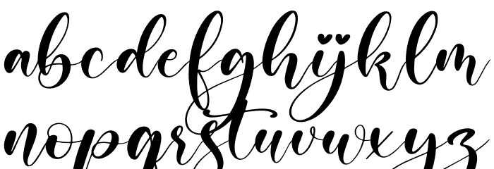 Melisty Patria Font LOWERCASE