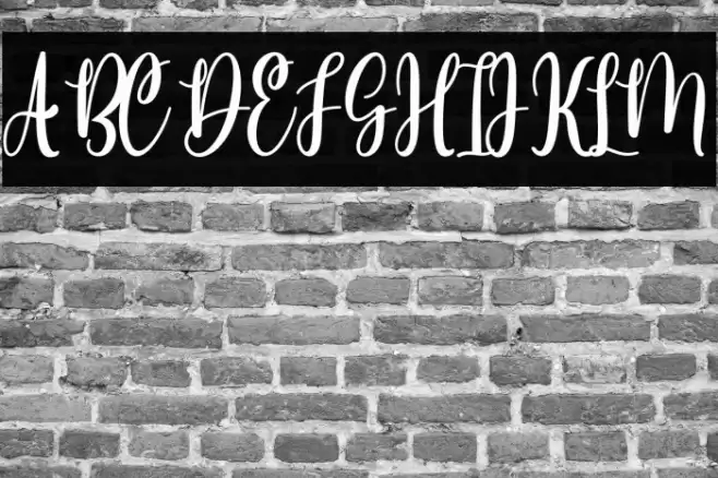 Meliya Personal Use Font examples