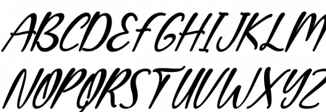 Mella Sweet Italic Font Litere mari