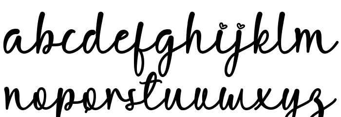 Mella Sweet Font LOWERCASE