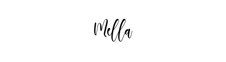 Mella  フリーフォントのダウンロード