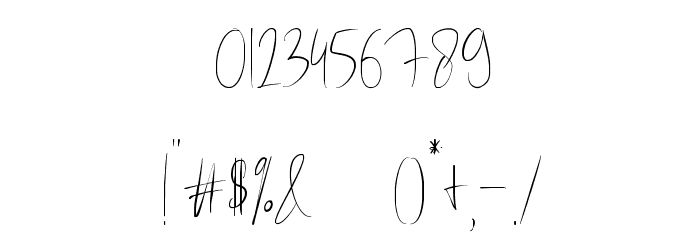 Mellati Script DEMO Regular Font OTHER CHARS
