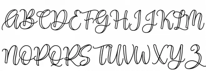 Mellayu Schriftart Groß