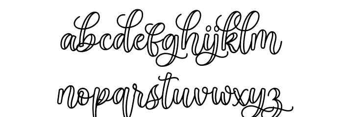 Mellayu Font LOWERCASE