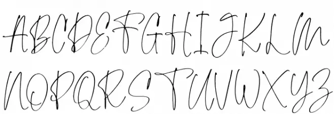 Mellenya FREE Schriftart Groß