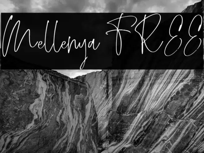 Mellenya FREE Font examples