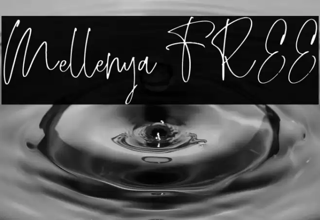 Mellenya FREE Font examples