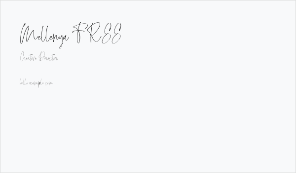 Mellenya FREE Business Card