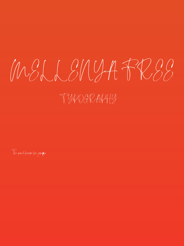 Mellenya FREE Poster