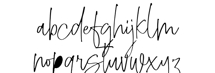 Mellenya FREE Font LOWERCASE