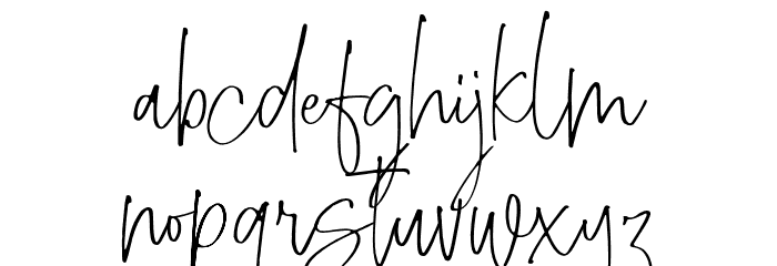 MellenyaFREE Font LOWERCASE