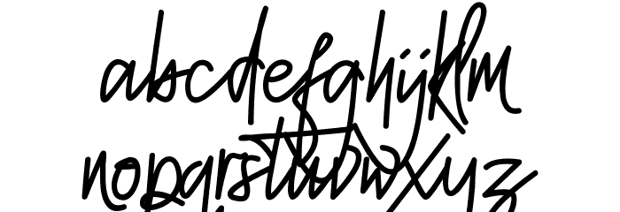 Mellgatha Font LOWERCASE