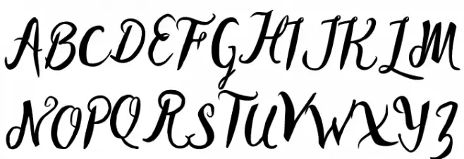 MellianaScript Schriftart Groß