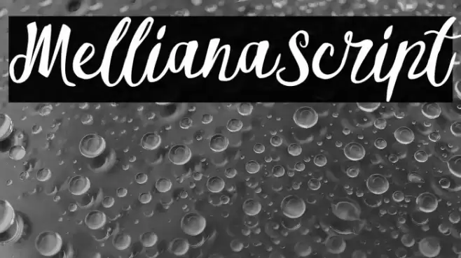 MellianaScript Font examples