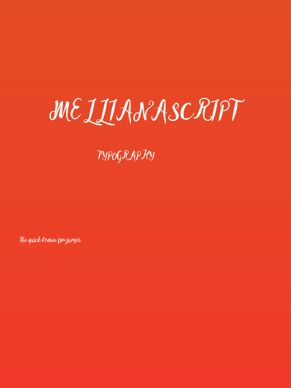 MellianaScript Poster