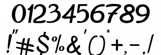 Mellifret Font OTHER CHARS