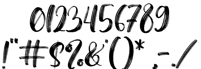 Mellina Nidda Font OTHER CHARS