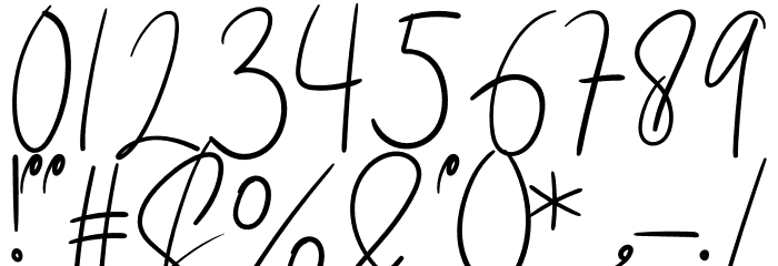 Mellinda Creative Font OTHER CHARS