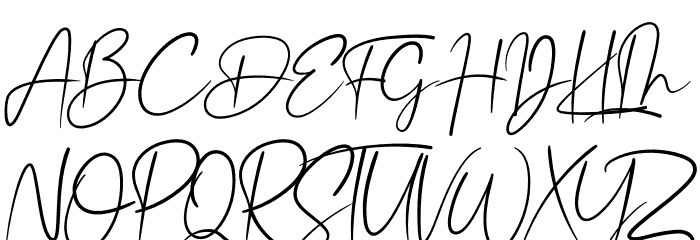 Mellinda Creative Font UPPERCASE