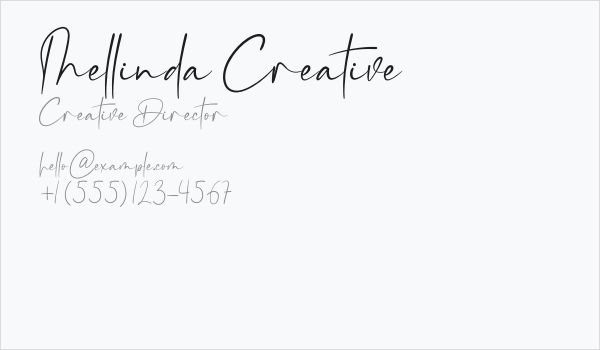 Mellinda Creative Business Card