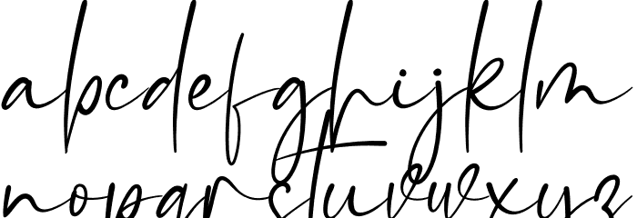 Mellinda Creative Font LOWERCASE