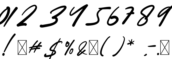 Mellinda Handmade Font OTHER CHARS