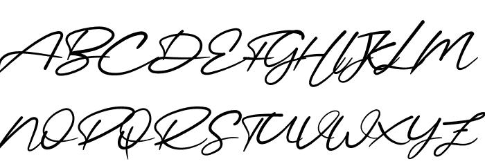 Mellinda Handmade Font UPPERCASE