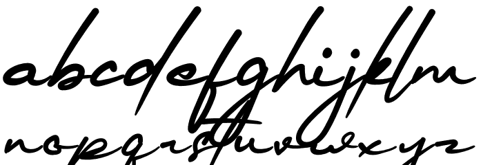 Mellinda Handmade Font LOWERCASE