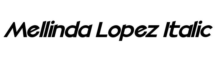 Mellinda Lopez Italic  Fuentes Gratis Descargar