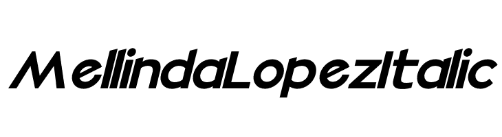 Mellinda Lopez Italic  لخطوط تنزيل