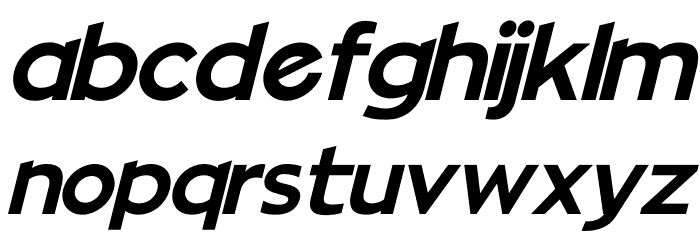 Mellinda Lopez Italic Font LOWERCASE