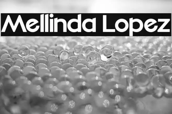 Mellinda Lopez Font examples