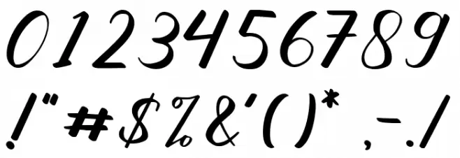 Melline Font OTHER CHARS