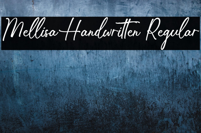 Mellisa Handwritten Regular Example 1