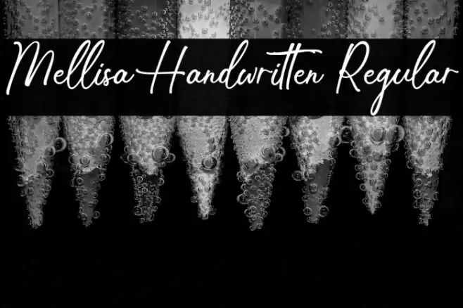 Mellisa Handwritten Regular Caratteri examples