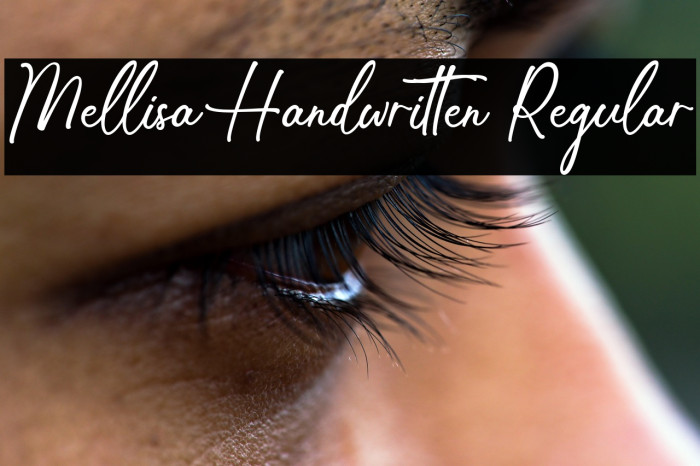 Mellisa Handwritten Regular Example 3