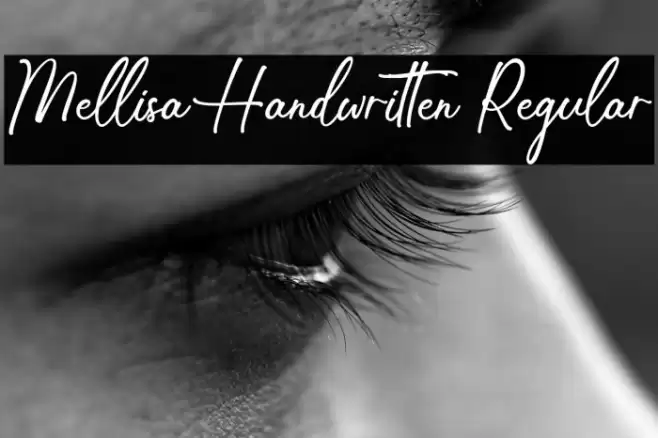Mellisa Handwritten Regular Caratteri examples