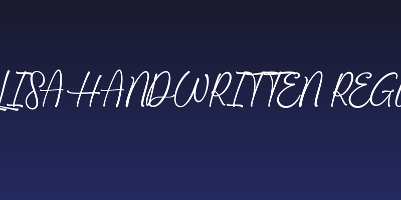 Mellisa Handwritten Regular Social Header