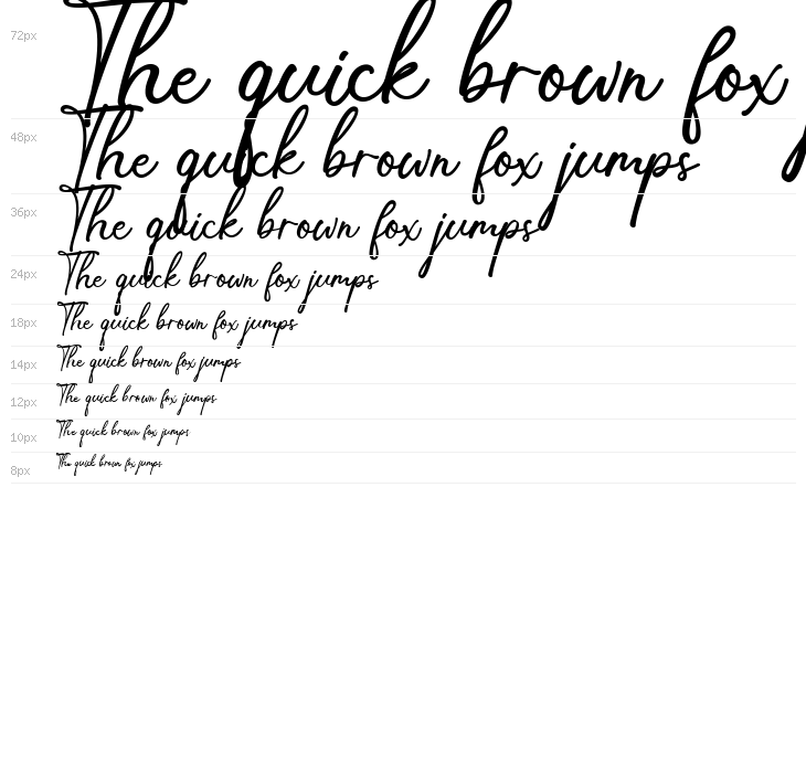 Mellisa Handwritten Regular Waterfall